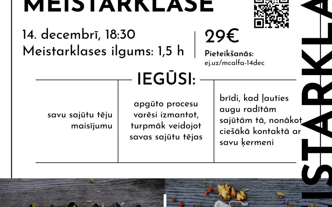 Tēju mandalas meistarklase