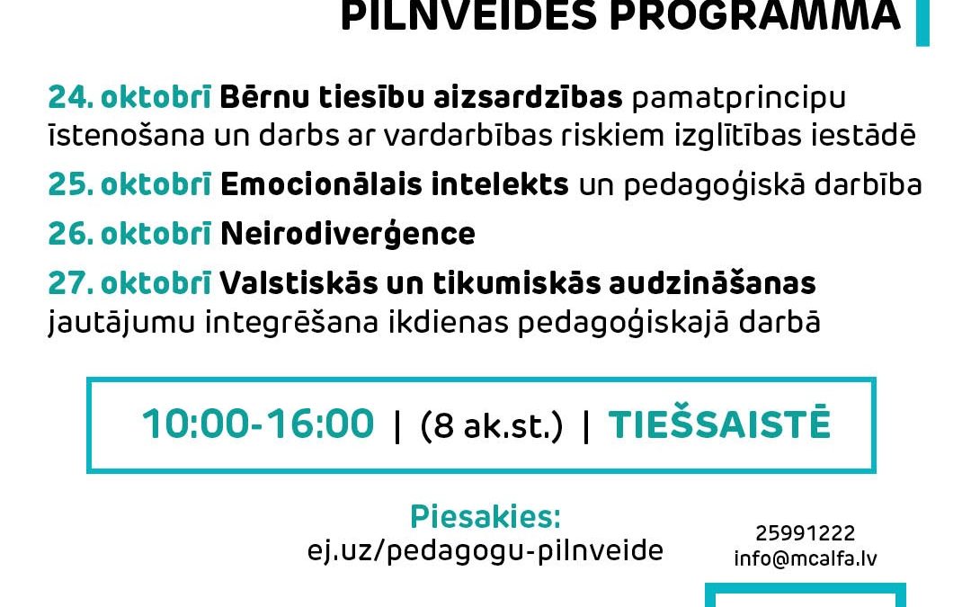 Pedagogu profesionālās kompetences pilnveides programma