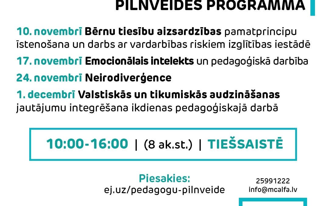 Pedagogu profesionālās pilnveides programma