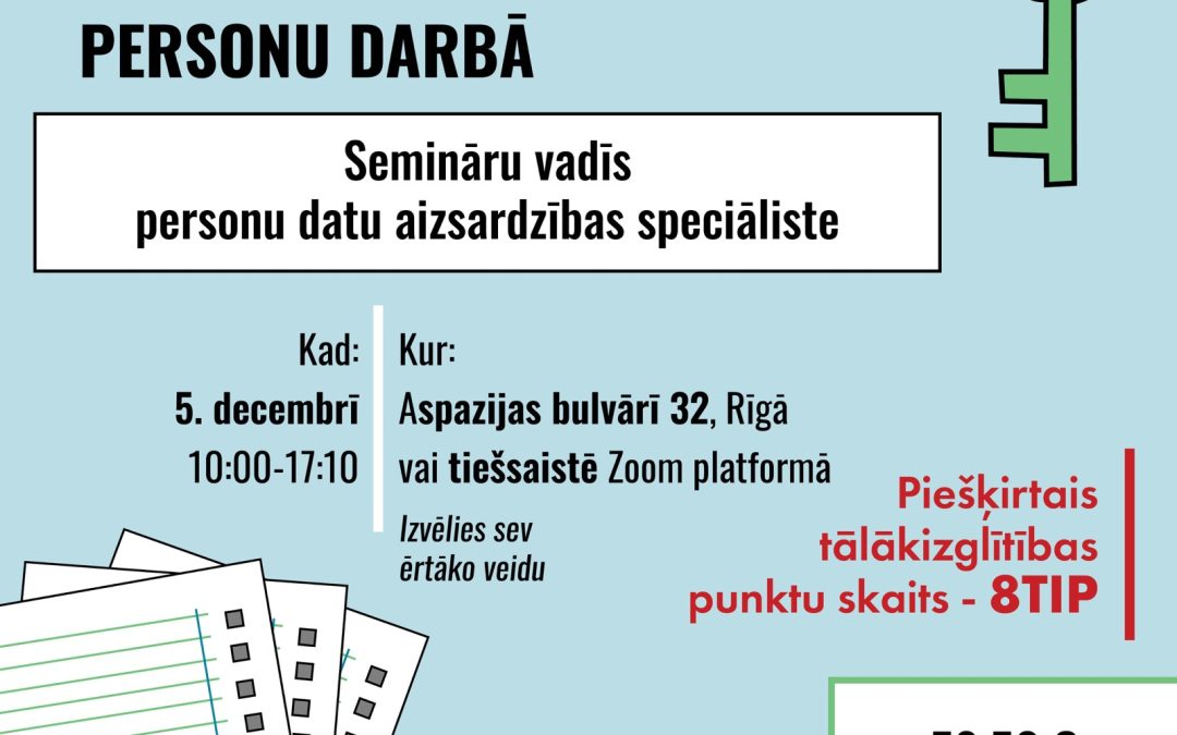 Pacientu datu aizsardzība – ārstniecības atbalsta personu darbā