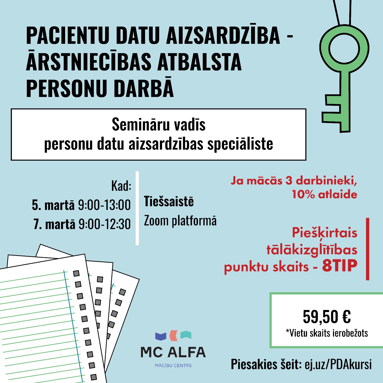 Iegūsti profesionālās pilnveides apliecību par programmas apgūšanu, kas ir obligāta veselības jomā strādājošajiem