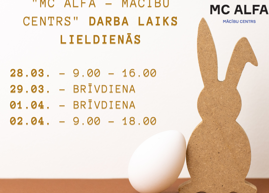 Darba laiks Lieldienās