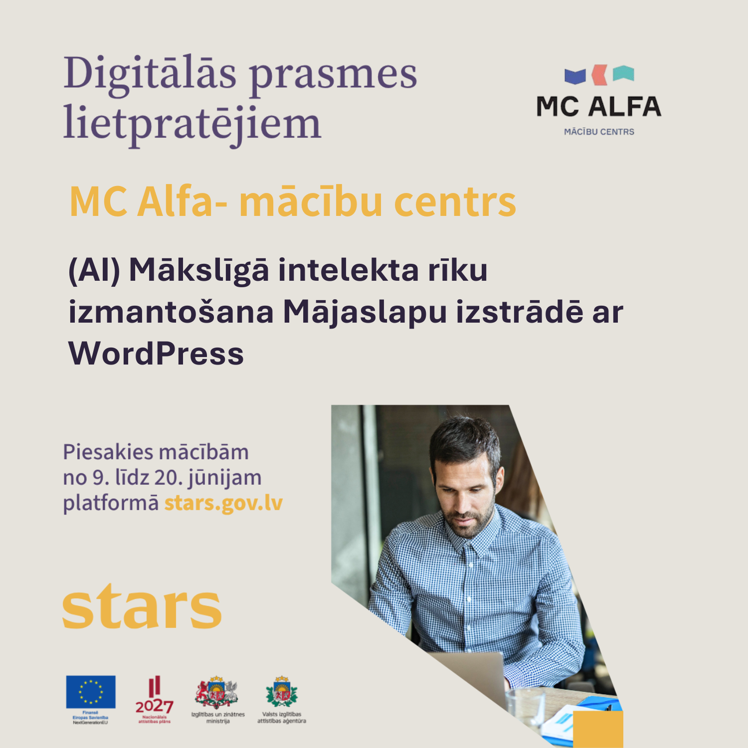 (AI) Mākslīgā intelekta rīku izmantošana Mājaslapu izstrādē ar WordPress (bezmaksas kursi)