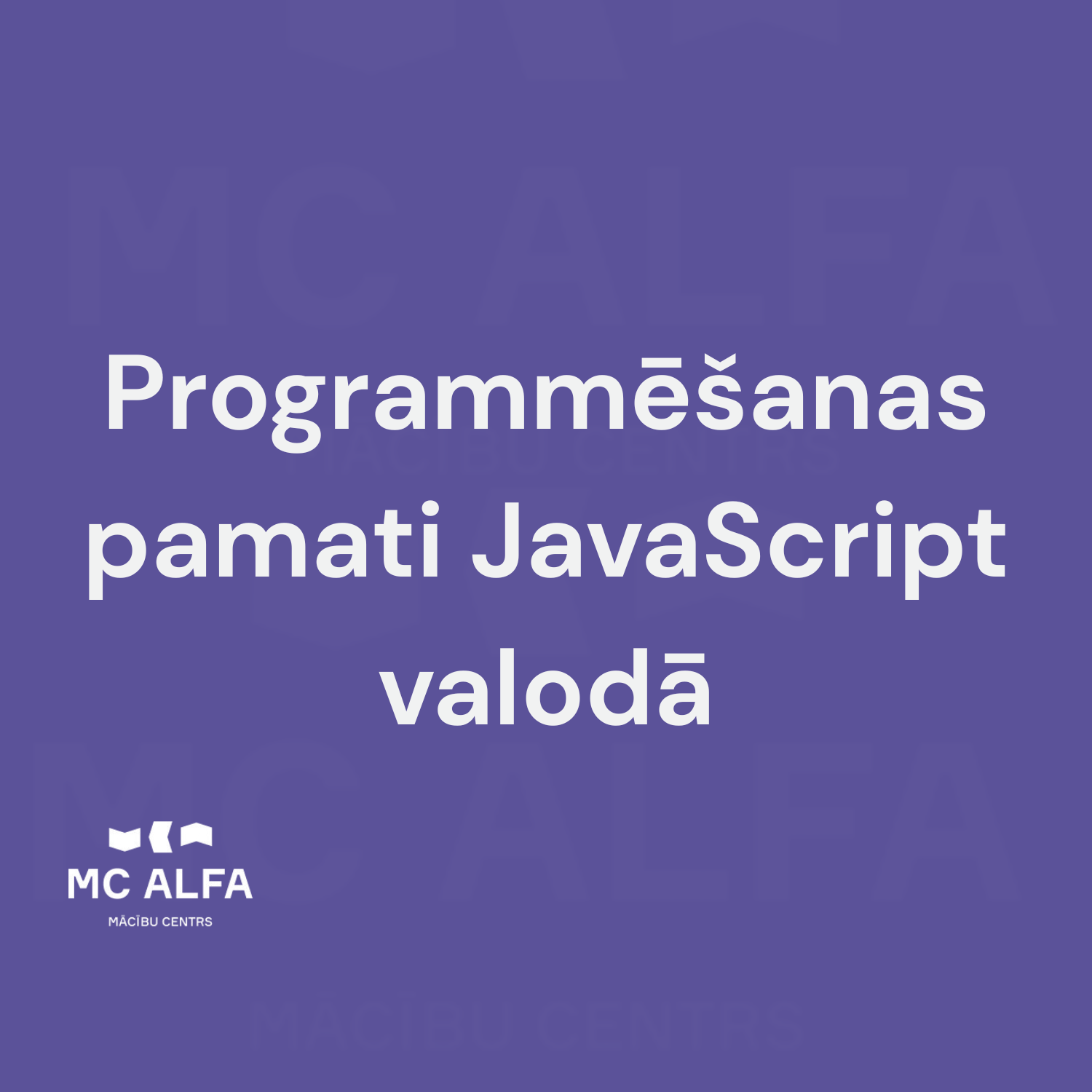 Programmēšanas pamati JavaScript valodā